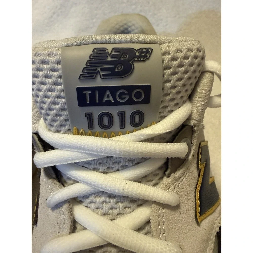New Balance Numeric Tiago 1010 White Black Yellow Men's 7.5 Women's‎ 9 Fuelcell